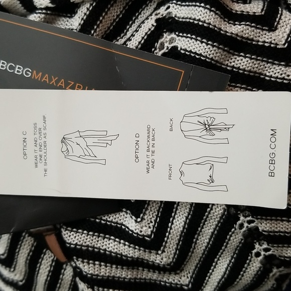 NWT BCBG Nana Pointelled card wrap - Picture 10 of 10